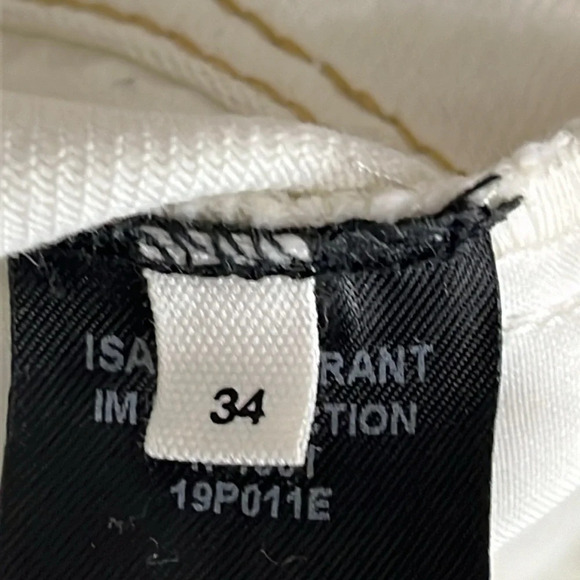 Isabel Marant Etoile Lea Patchwork Cotton Ankle Skinny Jeans - Size 24-25 (US) - Picture 7 of 11